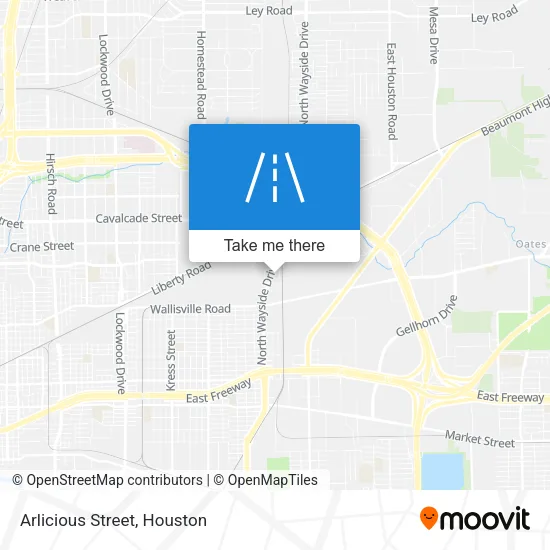 Arlicious Street map