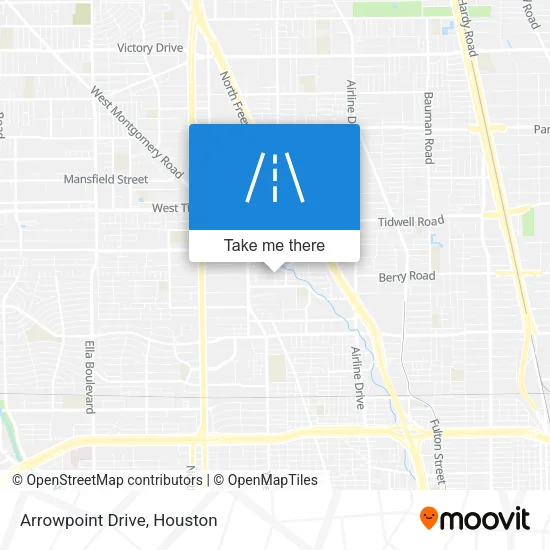 Arrowpoint Drive map