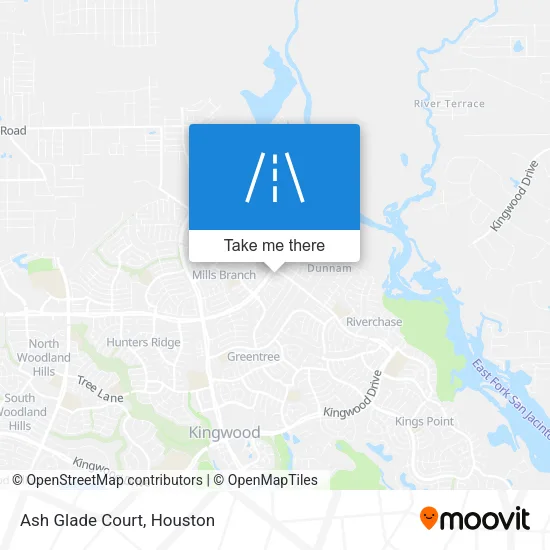 Ash Glade Court map