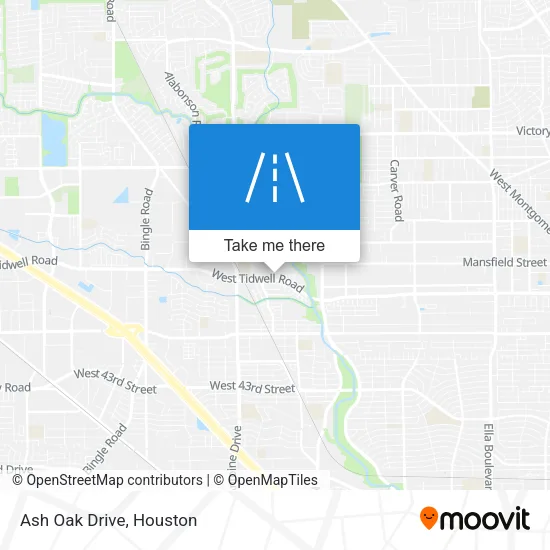 Ash Oak Drive map