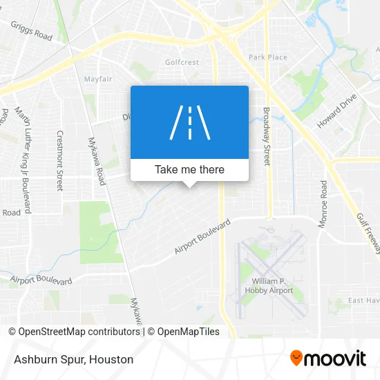 Ashburn Spur map