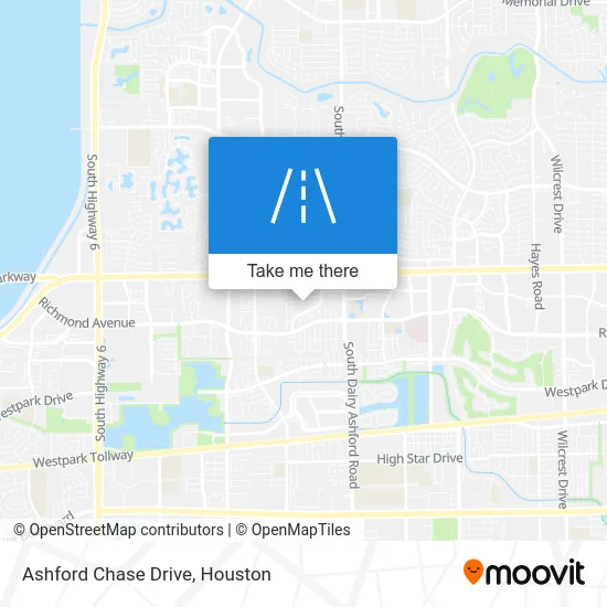 Ashford Chase Drive map