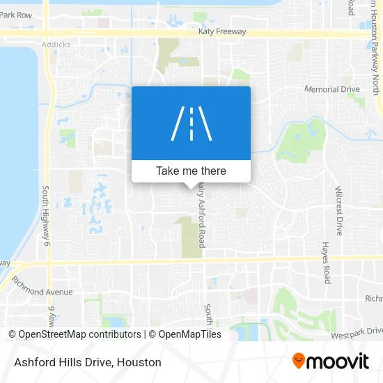 Ashford Hills Drive map