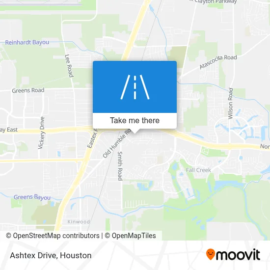 Ashtex Drive map