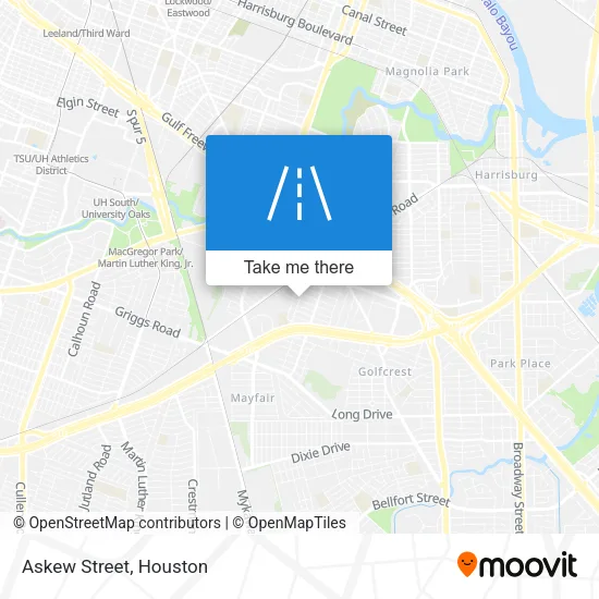 Askew Street map