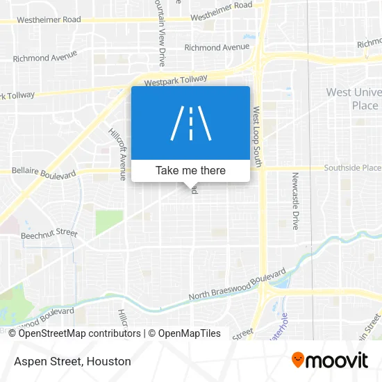 Aspen Street map