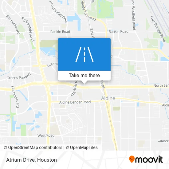 Atrium Drive map