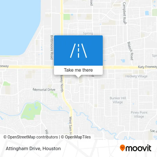 Attingham Drive map