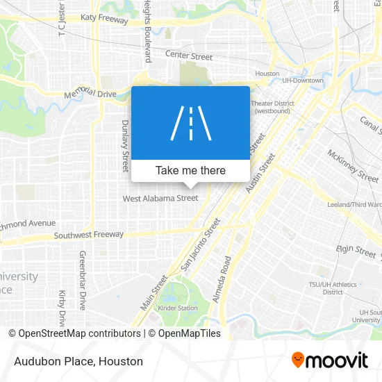 Audubon Place map