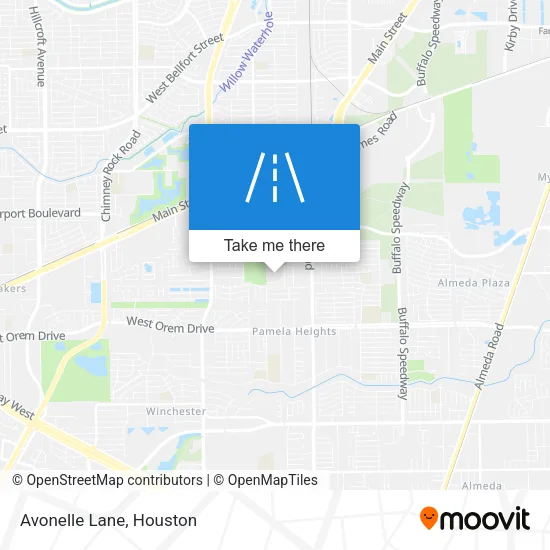 Avonelle Lane map