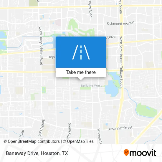 Baneway Drive map