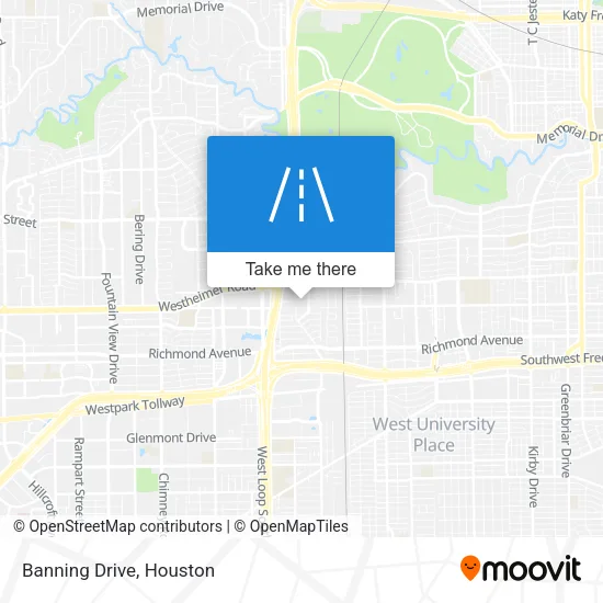 Banning Drive map