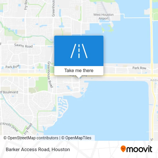 Barker Access Road map