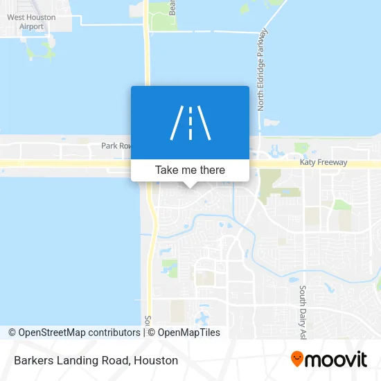Barkers Landing Road map