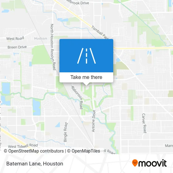 Bateman Lane map