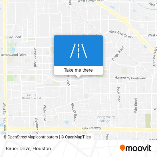 Bauer Drive map