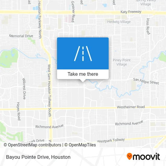 Bayou Pointe Drive map