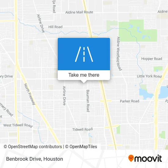 Benbrook Drive map
