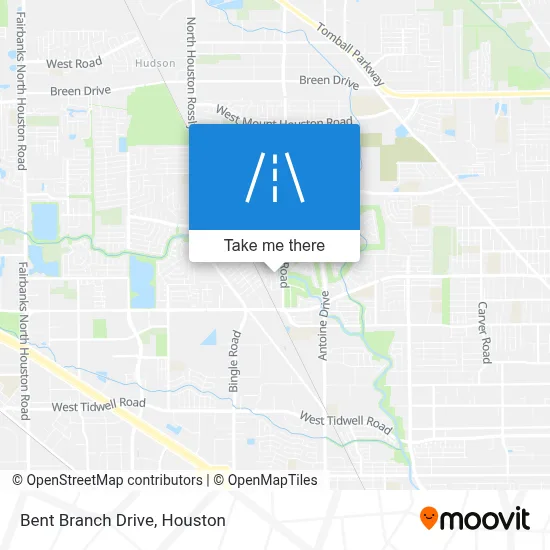 Bent Branch Drive map