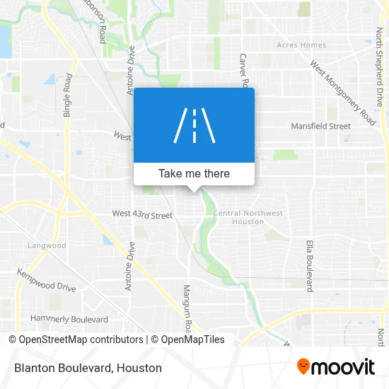 Blanton Boulevard map