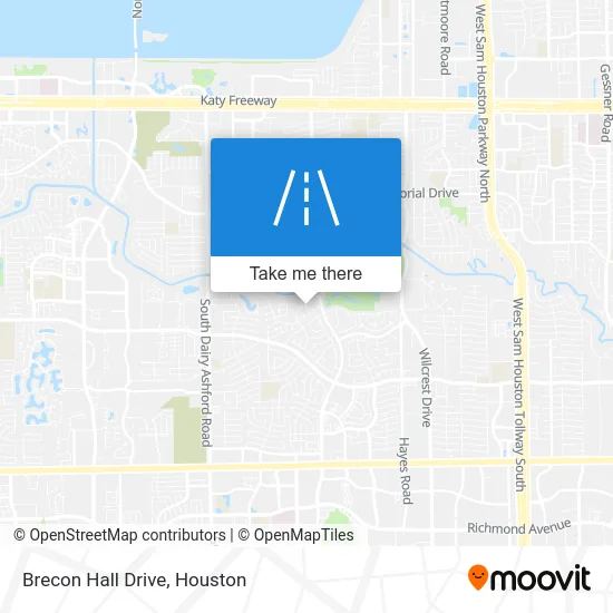 Brecon Hall Drive map