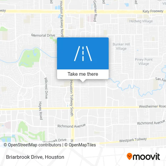 Briarbrook Drive map