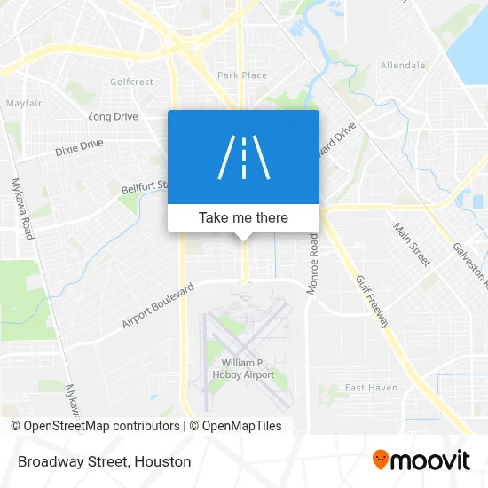 Broadway Street map