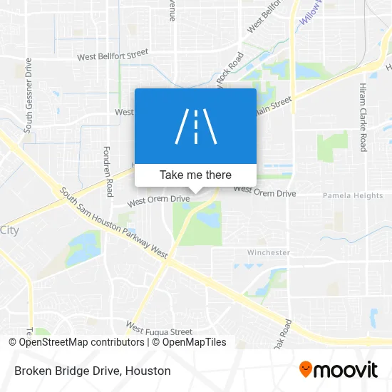 Broken Bridge Drive map
