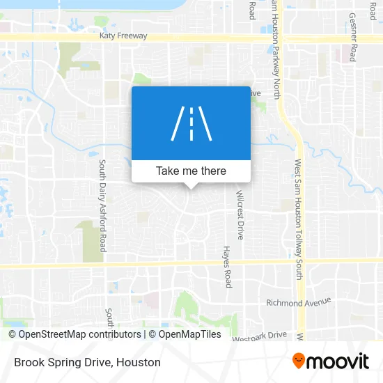 Brook Spring Drive map
