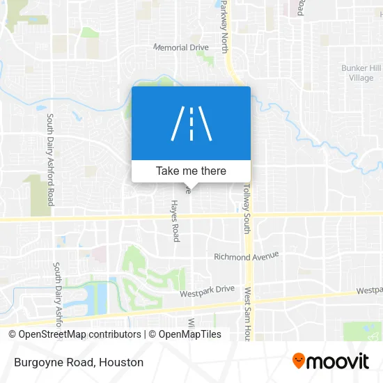 Mapa de Burgoyne Road