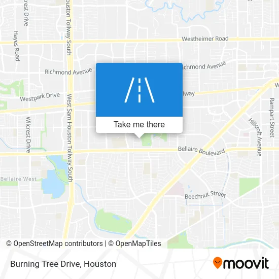 Burning Tree Drive map