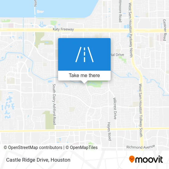 Castle Ridge Drive map