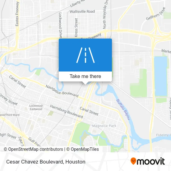 Cesar Chavez Boulevard map