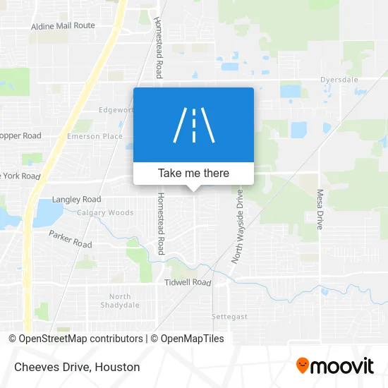 Cheeves Drive map
