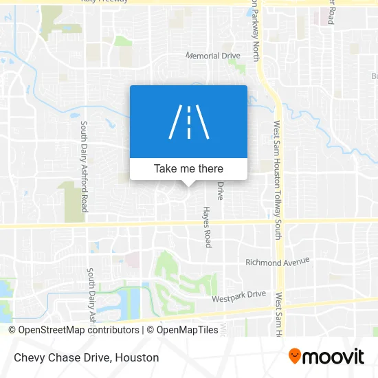 Chevy Chase Drive map