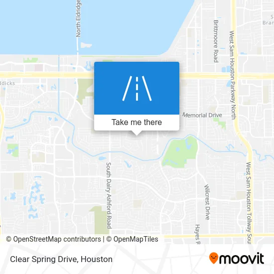 Clear Spring Drive map