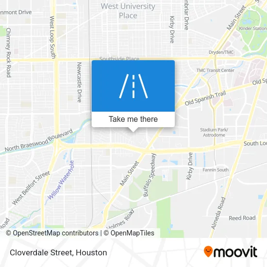 Cloverdale Street map