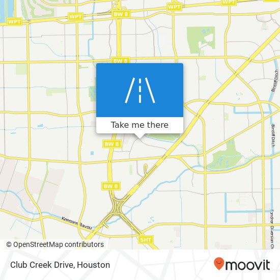 Club Creek Drive map