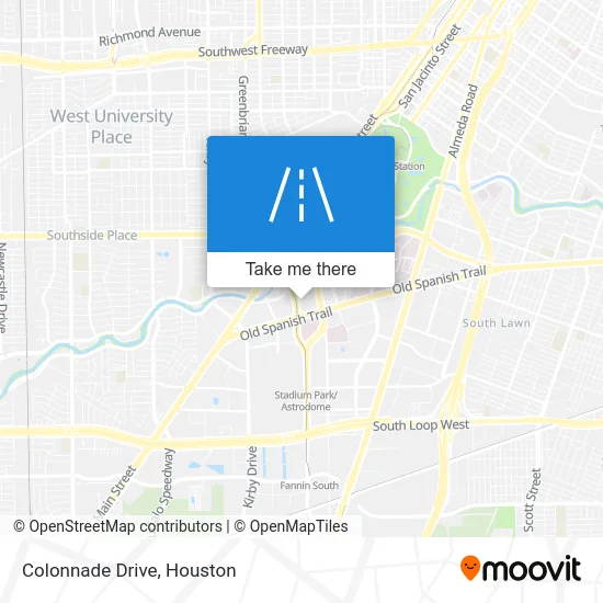 Colonnade Drive map
