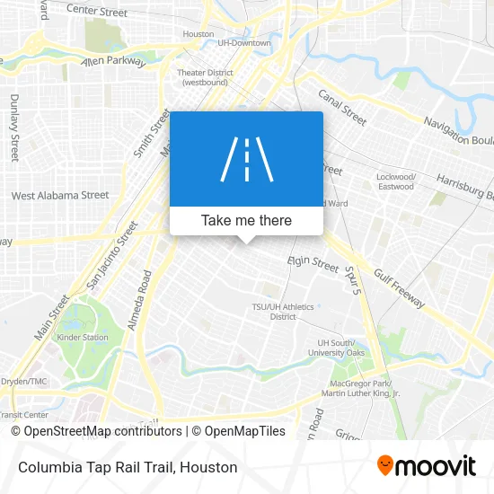 Columbia Tap Rail Trail map