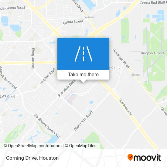 Corning Drive map