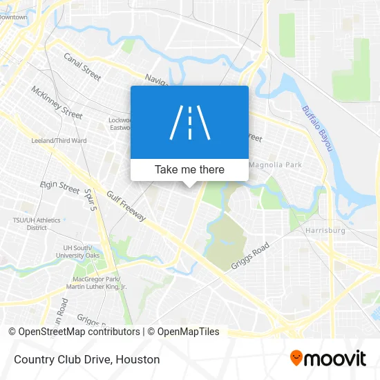 Country Club Drive map