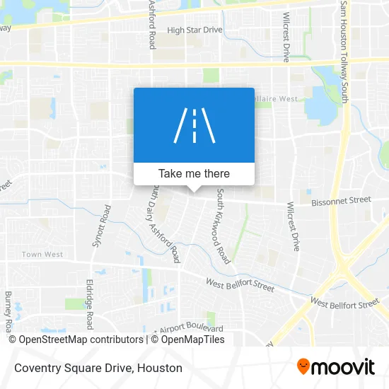 Coventry Square Drive map