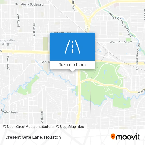 Cresent Gate Lane map