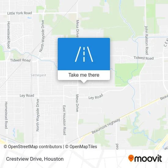 Crestview Drive map