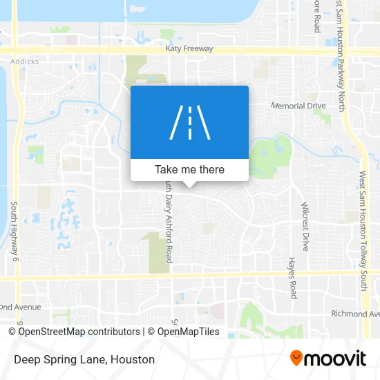 Deep Spring Lane map