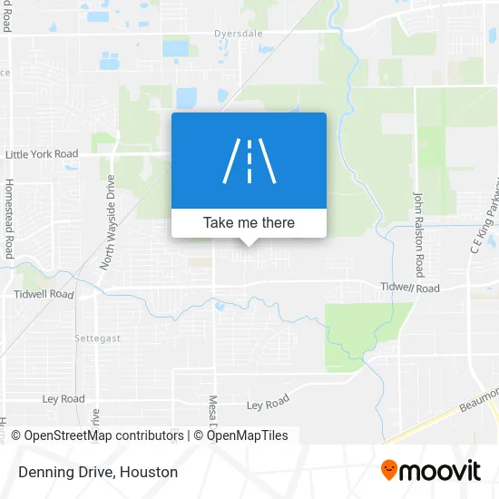 Denning Drive map