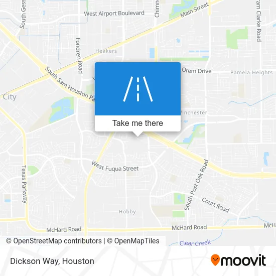 Dickson Way map