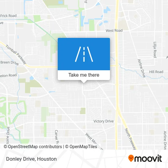 Donley Drive map