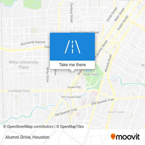 Alumni Drive map